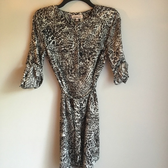 NWOT JENNIFER LOPEZ CHEETAH PRINT DRESS - Picture 4 of 6